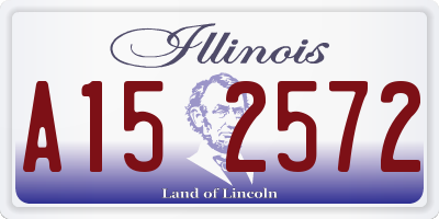 IL license plate A152572