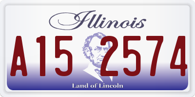 IL license plate A152574