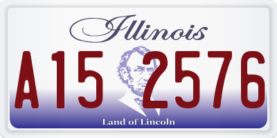 IL license plate A152576