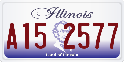 IL license plate A152577