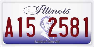 IL license plate A152581