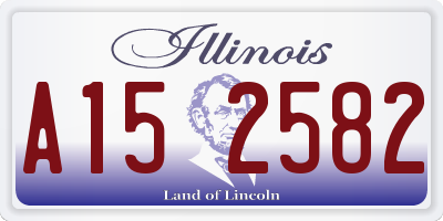 IL license plate A152582