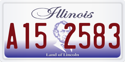 IL license plate A152583