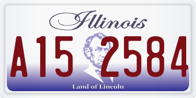 IL license plate A152584