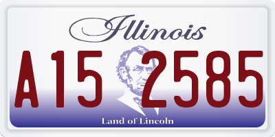 IL license plate A152585