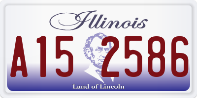 IL license plate A152586