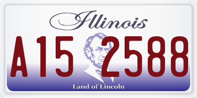 IL license plate A152588