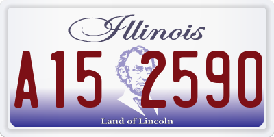 IL license plate A152590