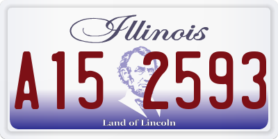 IL license plate A152593
