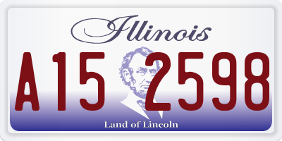 IL license plate A152598