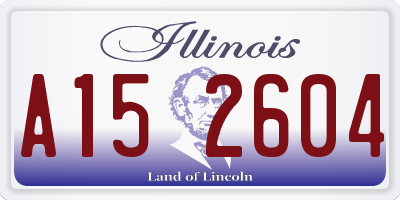 IL license plate A152604