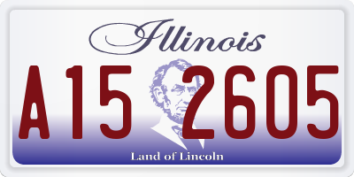 IL license plate A152605