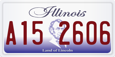 IL license plate A152606
