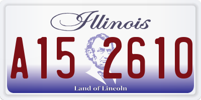 IL license plate A152610