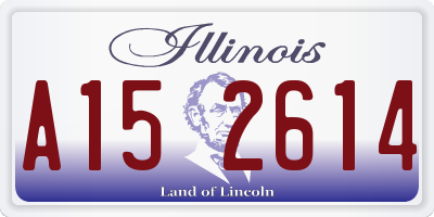 IL license plate A152614