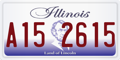 IL license plate A152615