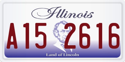 IL license plate A152616