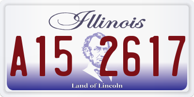 IL license plate A152617