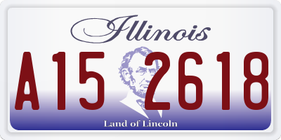 IL license plate A152618