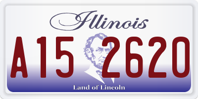 IL license plate A152620