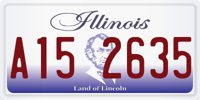 IL license plate A152635