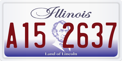 IL license plate A152637