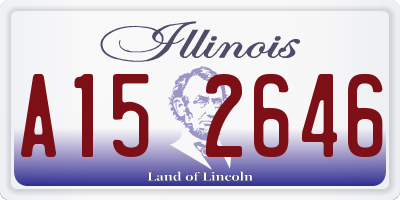 IL license plate A152646
