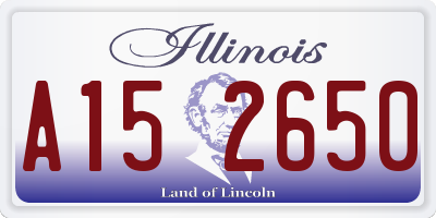 IL license plate A152650