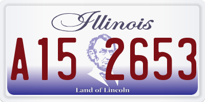 IL license plate A152653