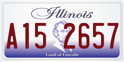 IL license plate A152657