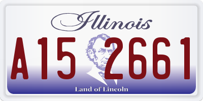 IL license plate A152661