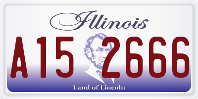 IL license plate A152666