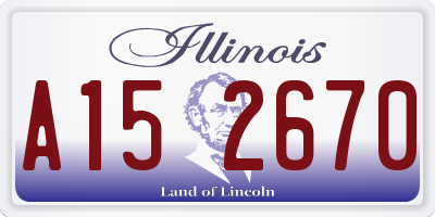 IL license plate A152670