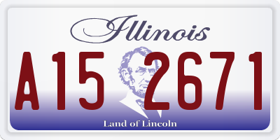 IL license plate A152671
