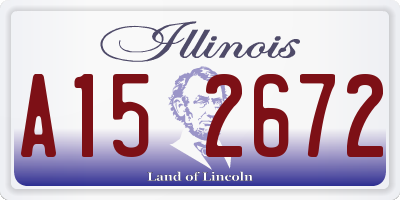 IL license plate A152672