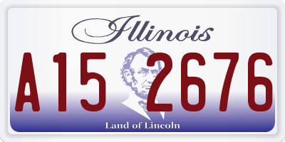 IL license plate A152676