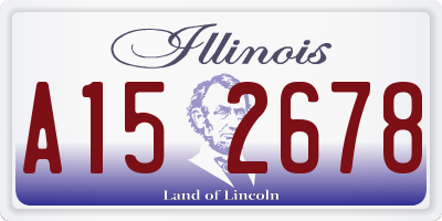 IL license plate A152678