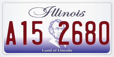 IL license plate A152680