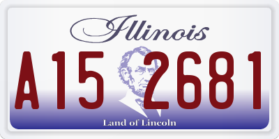 IL license plate A152681
