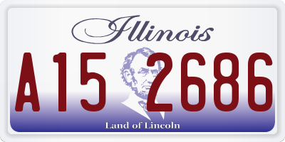 IL license plate A152686