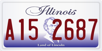 IL license plate A152687