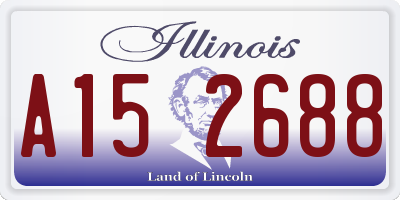 IL license plate A152688