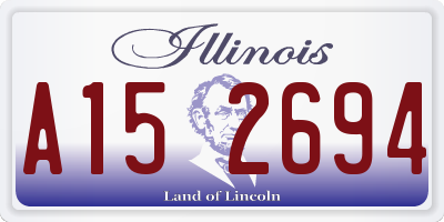 IL license plate A152694