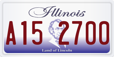 IL license plate A152700