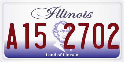 IL license plate A152702