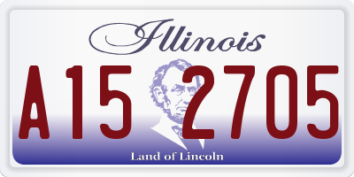 IL license plate A152705