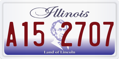 IL license plate A152707