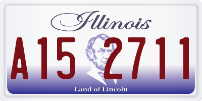 IL license plate A152711