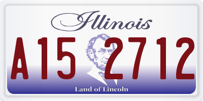 IL license plate A152712