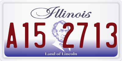 IL license plate A152713